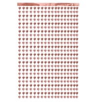 Valentines Day Heart Foil Curtain Decorations for Birthday Party Backdrop Wall Decors Wedding Anniversary Christmas Holiday Home Room Decor Supplies