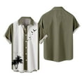 thumbnail image 2 of IROINNID Men's Short Sleeve Halloween Printed Casual Fashion Blouse, 2 of 4