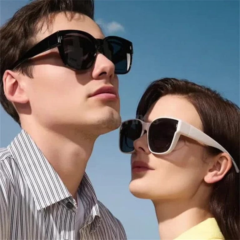 Oversized Square Sunglasses for Women Men, Big Frame Mirror  display picture 2