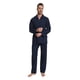 thumbnail image 1 of Apparonia Conjunto de Pijamas para Hombre de Algodón con Cuello con Muesca Pijamas para Hombre de Manga Larga Ropa de Dormir para Hombre con Bolsillos y Frente Fly Estampados Azul Marino XXL, 1 of 7