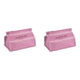 thumbnail image 1 of Caja de pañuelos plegable de cuero, soporte para servilletas de escritorio (rosa B), 1 of 5