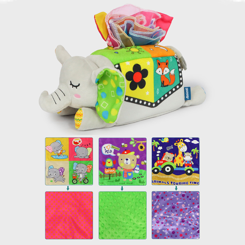 Magic Baby Tissue Box Game Repeatable Washable and Durable Early