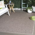 thumbnail image 2 of Safavieh Courtyard Finnian Solid Indoor/Outdoor Area Rug, Beige/Brown, 5'3" x 5'3" Square, 2 of 17