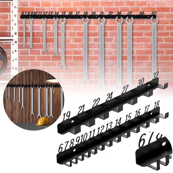 Wall Mounted Storage Shelf Organizer Portable Numbered Metal Rack For Garage Workshop Home Space Saving Solution
