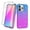 Blue/Purple, variant on iPhone 13 Pro Case With Built-in Screen Protector, Rosebono Hybrid Glitter Sparkle Transparent Colorful Gradient TPU Skin Cover Case For iPhone 13 Pro (Gold/Pink)