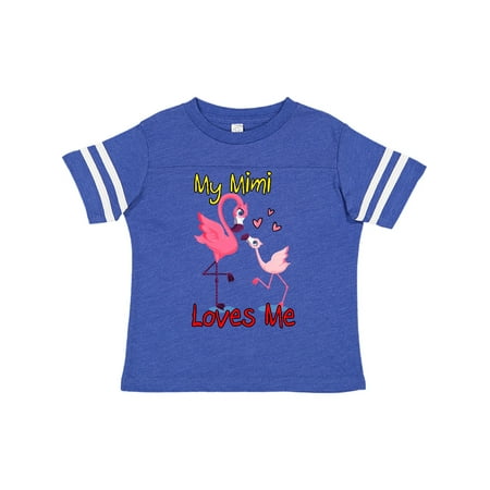 

Inktastic My Mimi Loves Me Flamingo Gift Toddler Boy or Toddler Girl T-Shirt