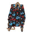 thumbnail image 3 of Bravo! Women's Backpack Floral Water Pattern Rucksack Drawstring, 3 of 3