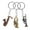 Assorted Color, variant on WEUVEB Sax Keychain Assorted Color Metal Vintage Design for Decoration 3Pcs