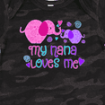 thumbnail image 4 of Inktastic My Nana Loves Me- cute elephants Boys or Girls Baby Bodysuit, 4 of 5
