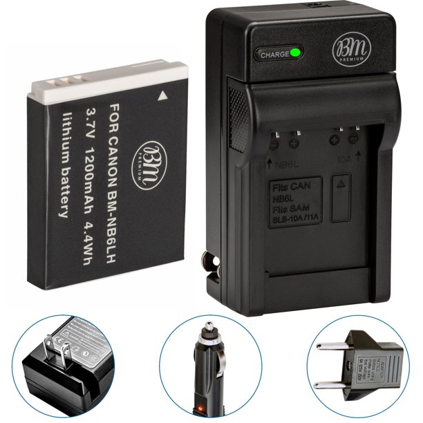 BM NB6LH Battery and Charger for Canon PowerShot S120 SX170 IS SX260