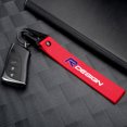 thumbnail image 1 of Car 3D Metal Nylon Emblem Ribbon Key Ring Keychain For S40 S80L S60 S90 XC40 XC60 XC90 V40 V60 V90 V70 C30 C40 R Design RDESIGN-red, 1 of 6