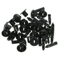 thumbnail image 1 of 20 Pcs 7mm Hole Plastic Push Screw Rivet Fairing Panel Fixings Clips,20 plastic rivets ›,Black, 1 of 4