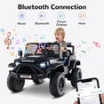 thumbnail image 2 of OLAKIDS 24V Ride on Car with Remote Control, Bluetooth, LED Lights, Horn, Spring Suspension, High/Low Speeds, Soft Start for Kids Aged 3+, 2 of 9