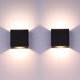 thumbnail image 1 of 2 Pack Led Wall Lights Indoor Up And Down Wall Lights Black 6w Aluminum, 1 of 5