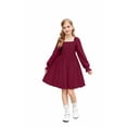 thumbnail image 3 of Arshiner Girls Black Dress Long Sleeve Twirly Funeral Church Tween Fall Winter Dresses Size 12, 3 of 5