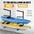 thumbnail image 4 of Yes4All Kayak Wall Rack 400lbs 4 Adjustable Levels Kayak Storage Rack for Garage Heavy Duty Kayak Racks, 4 of 7