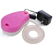 Mini Portable Air Compressor Set w/ Hose Built-in Airbrush Holder Makeup Nail Art Body Painting Tattoo Beauty Pink