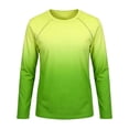 thumbnail image 2 of Lullu Boys Long Sleeve Rashguard Swimwear Kids Lightweight Gradient Sun Shirt, Size 5-6, 2 of 3