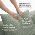 thumbnail image 4 of OUGRAZ Modern Modular Sectional Sofa, Compressed Cloud Couch with Deep Seat, Soft Upholstered Living Room Sofa, No Assembly Floor Sofa for Apartment Home-Brown, 4 of 11