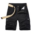 thumbnail image 2 of LEEYNEER Men‘s Athletic Shorts  Sports Gym Running Short Pants  Men Casual Solid Zipper Button Pockets Cropped Cargo Shorts  Cargo Casual Hiking Shorts Black M, 2 of 2