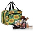 thumbnail image 6 of Travel Toiletry Bag with Metal Hook Large Capacity Cosmetic Bag Toiletry Bags for Travel, Gym, Camping Pattern Of Sunflowers, 6 of 9