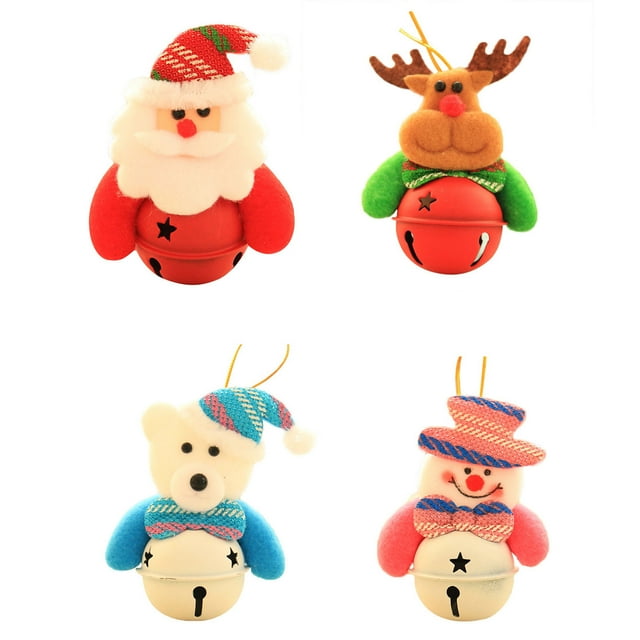 Adornos de Navidad Árbol de Navidad Colgantes Muñecas Campanas Personas mayores Muñecos de nieve Decoración Regalos Campanas de Navidad Colgante Wmkox8yii fhajkh1916