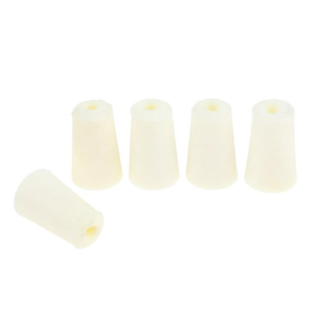 5 piezas de macetas de goma cónicas de laboratorio, tinas de goma llenas, corcho para botellas 17-22 mm