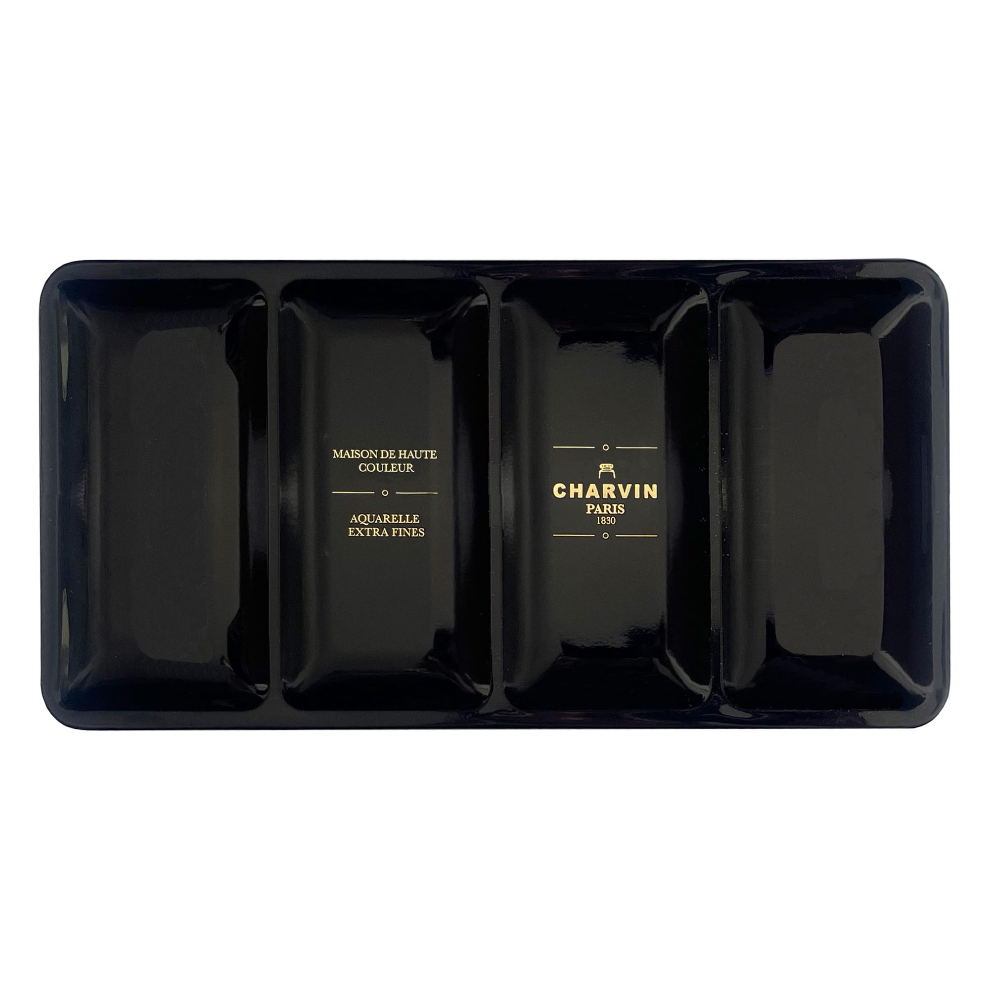 Charvin Extra-Fine Professional Watercolor Paint Set -  Watercolor Half Pan Set of 48, Made in France, Smooth Shellac-Like Finish, Transparent Pigments, Ideal for Layering & Mixed Media