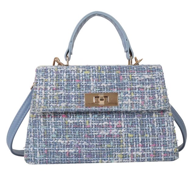 Bolso de mano para mujer, Bolso de mano, Bolso de mano elegante y sencillo para mujer (azul)
