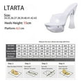 thumbnail image 3 of Women's Sandals 14cm Heels Luminous Slippers Crystal Thick Heel Nightclub Catwalk 10365 Series 15cm Heel  LFD, 3 of 3