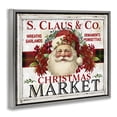 thumbnail image 3 of Stupell Industries Cottage Holiday Christmas Market Gray Floating Frame Canvas Art, 21 x 17, by Creatif Belle, 3 of 8