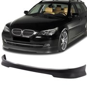 Ikon Motorsports Compatible with 08-10 BMW E60 5 Series 4Dr Sedan LCI Facelift C Style Front Bumper Lip PU