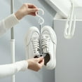 thumbnail image 5 of Gancho de plástico para zapatillas, soporte para zapatos de bicicleta, organizador de zapatos colgante Compatible con zapateros resistentes, 5 of 5