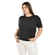 thumbnail image 1 of Blusa con pedreria y perlas Roman Fashion /Tallas Extras, 03022-C (Negro) negro 42, 1 of 6
