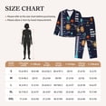 thumbnail image 4 of Daiia Solar System for Women's Long-Sleeved Pajama Set – Soft & Comfortable Sleepwear Button-Up Pajamas Cozy Lounge Wear-Large, 4 of 7