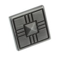 thumbnail image 3 of GlideRite 1-1/4 in. Square Deco Cabinet Knob, Satin Pewter, 3 of 5
