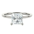 thumbnail image 3 of 1.30 Carat Moissanite Natural Diamond 14K Solid White Gold Solitaire Engagement Rings For Womens In Ring Size 6.5, 3 of 8