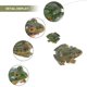 thumbnail image 3 of 2 piezas de microadornos de rana para paisajes, manualidades, decoración, figura de resina, modelo de animal de mesa, linda escultura, 3 of 6