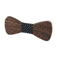 thumbnail image 4 of Pitue de madera para adultos para niños Bowtie para cenas del festival de aniversario, 4 of 9