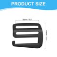 thumbnail image 2 of Uxcell G Hook Webbing Slide Buckles, Metal G Hooks Webbing Buckles Clips Adjustable Buckle for Backpack Luggage Straps Black 38mm, 2 of 7