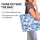 thumbnail image 2 of Disketp Icy Blue Snowflakes Bolsa Tote Estampada para Mujer, Bolso de Hombro y de Mano para Compras y Viajes, 2 of 8