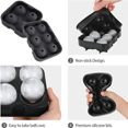 thumbnail image 3 of Bandeja para cubitos de hielo, moldes cuadrados para cubitos de hielo con tapa, embudo para whisky, reutilizable Vhermosa Utensilios de Cocina, 3 of 5