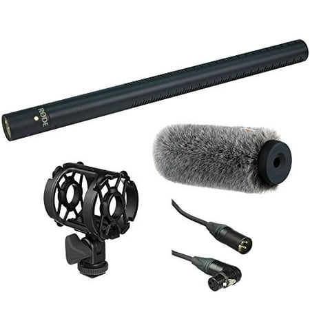 Rode NTG3 Precision RF-Biased Shotgun Microphone with WSS-2018 Professional Windshield, Universal Shock Mount and XLR M to Angled XLR F Microphone Cable (Best Xlr Shotgun Mic)