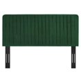 thumbnail image 2 of Pemberly Row Channel Tufted Performance Velvet Full/Queen Headboard in Emerald, 2 of 7