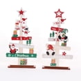 thumbnail image 1 of 2 piezas de decoraciones navideñas, muñecos sin rostro pintados de madera, adornos, artesanías de madera, 1 of 5