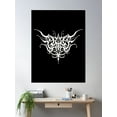 thumbnail image 2 of Dark Tribal 2 White Poster Wall Art, Modern Wall Decor For Living Room Bedroom, 24x36 UNFRAMED, 2 of 3