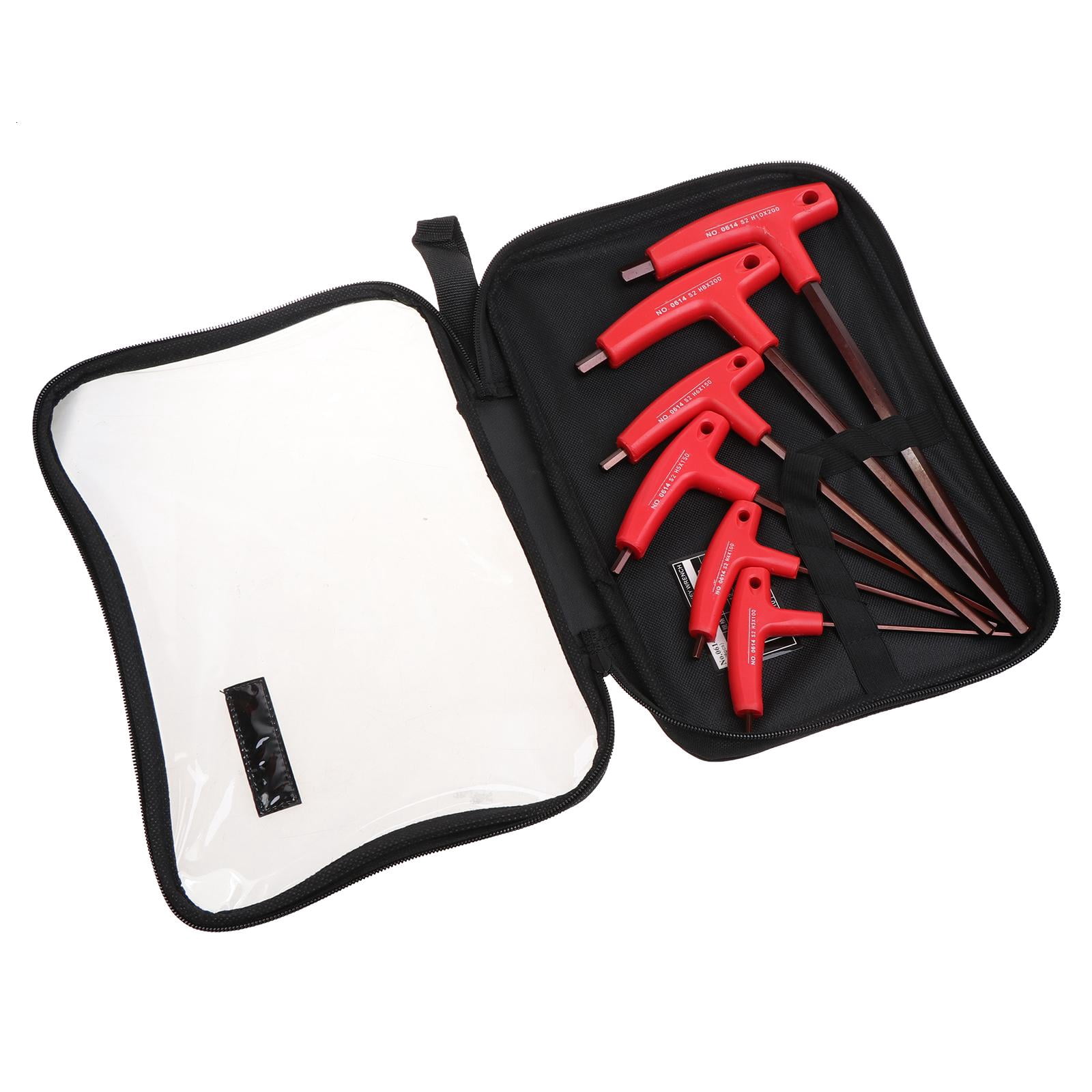 CEORPER 6 Pieces T-handle Allen Wrench Set Portable Allen for Key Set for Basic Home Rep