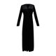 thumbnail image 5 of Moda mujer elegante casual sólido vestido con cuello en v manga larga vestido de fiesta largo Fridja  NMB4979, 5 of 5