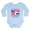 Sky Blue, variant on CafePress - Half Dominican 100% Cute Body Suit - Long Sleeve Cotton Baby Bodysuit