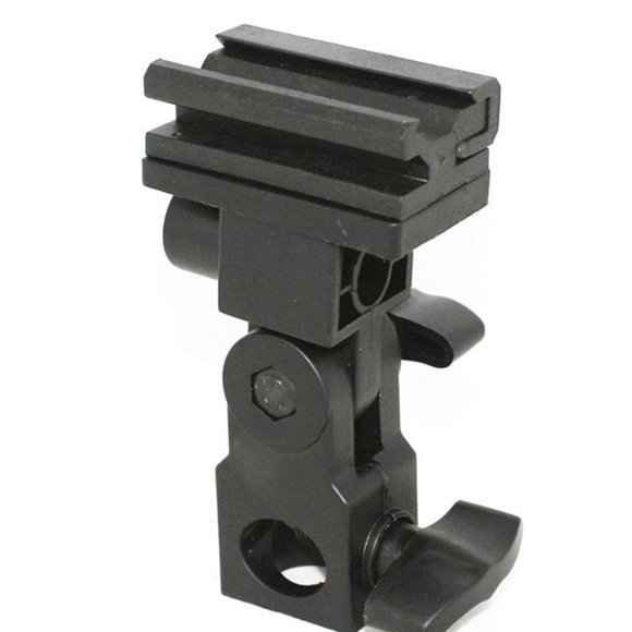 IFANLANDOR 180° Pitch Angle Adjustment Flash Bracket Plastic Black for DSLR Camera 1Pack